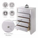 Ireland 5 Storage Drawers Chest, White Finish Acme