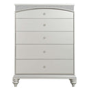 Maverick 5 Storage Drawers Chest, Platinum Finish Acme