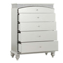 Maverick 5 Storage Drawers Chest, Platinum Finish Acme