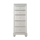Maverick Lingerie 5 Storage Drawers Chest, Platinum Finish Acme