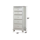 Maverick Lingerie 5 Storage Drawers Chest, Platinum Finish Acme
