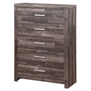 Juniper 5 Storage Drawers Chest, Dark Oak Finish Acme