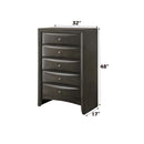Ireland 5 Storage Drawers Chest, Gray Oak Finish Acme