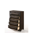 Merveille 5 Storage Drawers Chest, Espresso Finish Acme
