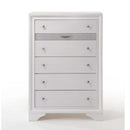 Naima 5 Storage Drawers Chest, White Finish Acme
