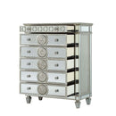 Varian 6 Storage Drawers Chest, Mirrored Acme
