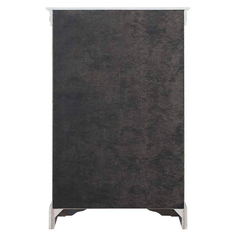 Louis Philippe 5 Storage Drawers Chest, Platinum Finish Acme