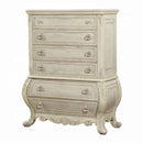 Ragenardus 6 Storage Drawers Chest, Antique White Finish Acme