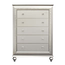 Kaitlyn 5 Storage Drawers Chest, Champagne Finish Acme