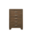 Miquell 5 Storage Drawers Chest, Oak Finish Acme