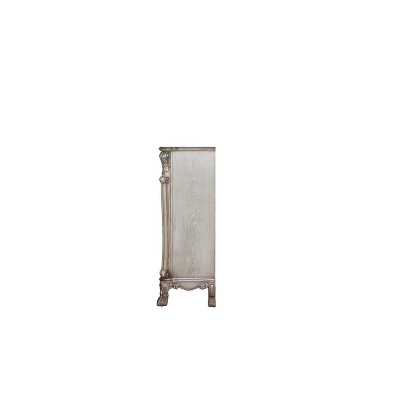 Dresden 5 Storage Drawers Chest, Vintage Bone White Finish Acme