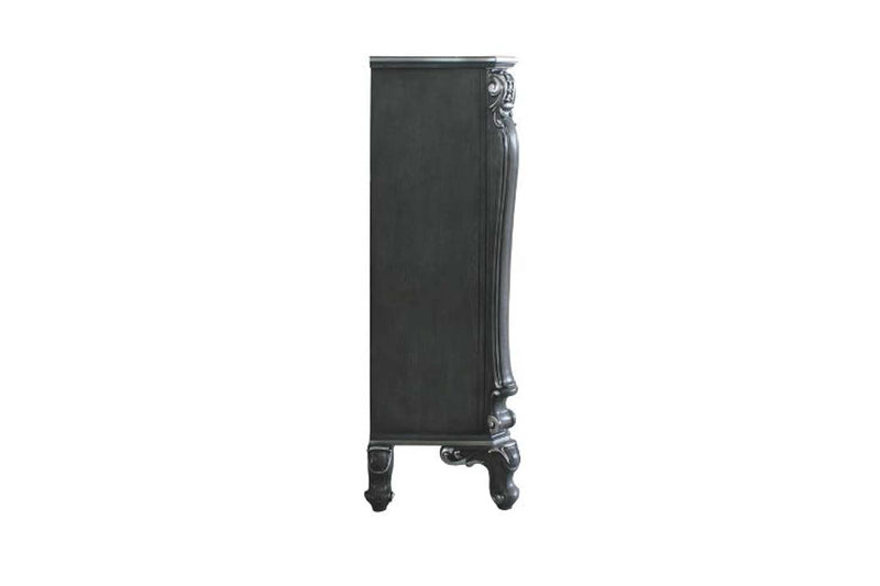 House Delphine 3 Storage Drawers Chest, Charcoal Finish Acme
