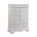 Estrella 6 Storage Drawers & Door Chest, White Finish Acme