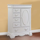 Estrella 6 Storage Drawers & Door Chest, White Finish Acme