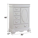 Estrella 6 Storage Drawers & Door Chest, White Finish Acme