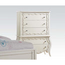Edalene 5 Storage Drawers Chest, Pearl White Finish Acme
