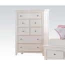 Lacey 5 Storage Drawers Chest, White Finish Acme