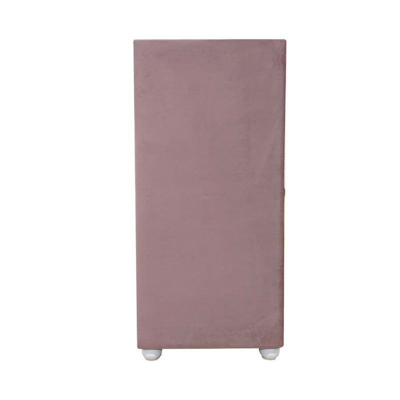 Reggie 4 Storage Drawers Chest, Pink Fabric Acme