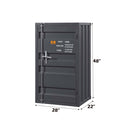 Cargo 1 Metal Door Chest, Gunmetal Finish Acme