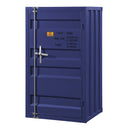 Cargo 1 Metal Door Chest, Blue Finish Acme
