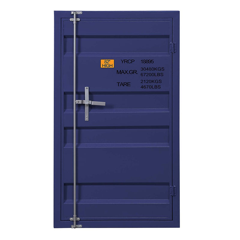 Cargo 1 Metal Door Chest, Blue Finish Acme
