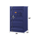 Cargo 1 Metal Door Chest, Blue Finish Acme