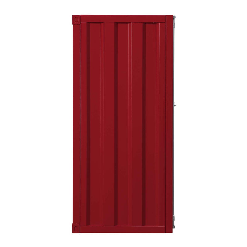 Cargo 1 Metal Door Chest, Red Finish Acme