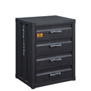 Cargo w/4 Drawers 4 Storage Drawers Chest, Gunmetal Finish Acme
