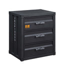 Cargo w/3 Drawers 3 Storage Drawers Chest, Gunmetal Finish Acme