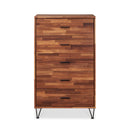 Deoss 5 Storage Drawers Chest, Walnut Finish Acme