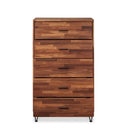 Deoss 5 Storage Drawers Chest, Walnut Finish Acme