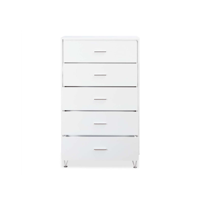 Deoss 5 Storage Drawers Chest, White Finish Acme
