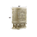 Vatican 4 Storage Drawers Chest, Champagne Silver Finish Acme