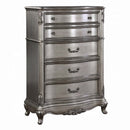 Ariadne 5 Storage Drawers Chest, Antique Platinum Finish Acme