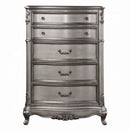 Ariadne 5 Storage Drawers Chest, Antique Platinum Finish Acme
