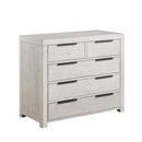 Celerina 6 Storage Drawers Chest, Weathered White Finish Acme