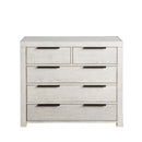 Celerina 6 Storage Drawers Chest, Weathered White Finish Acme