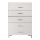 Casilda 5 Storage Drawers Chest, White Finish Acme