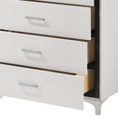 Casilda 5 Storage Drawers Chest, White Finish Acme
