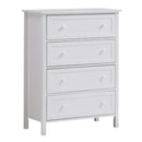 Lolanda 4 Storage Drawers Chest, White Finish Acme