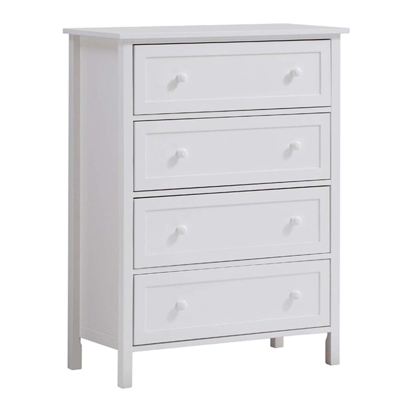 Lolanda 4 Storage Drawers Chest, White Finish Acme