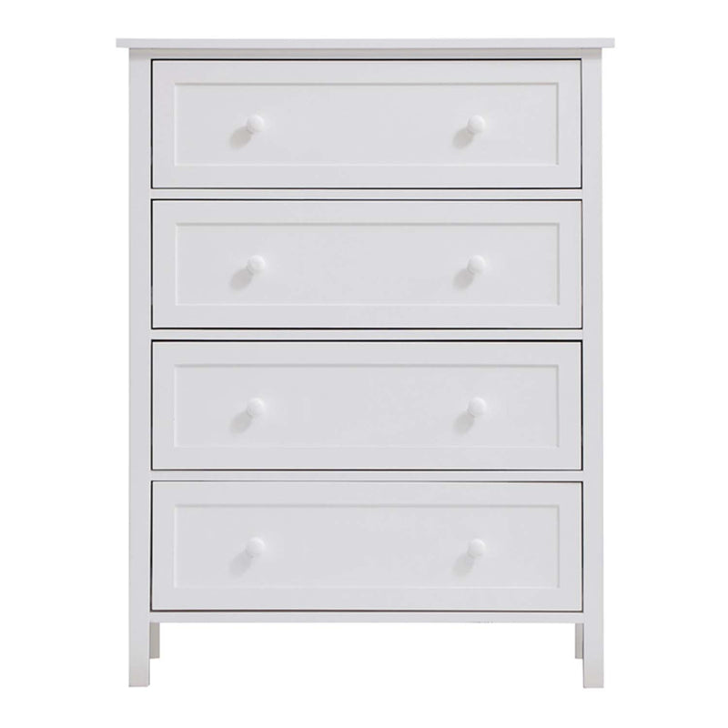 Lolanda 4 Storage Drawers Chest, White Finish Acme