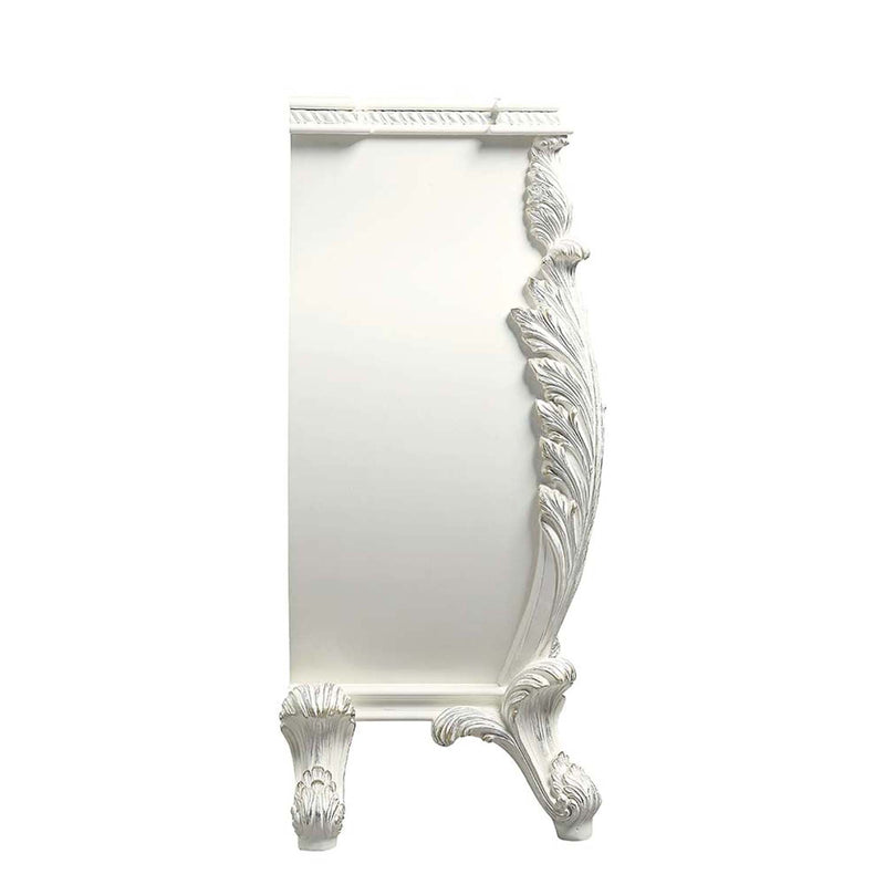 Vanaheim 5 Storage Drawers Chest, Antique White Finish Acme