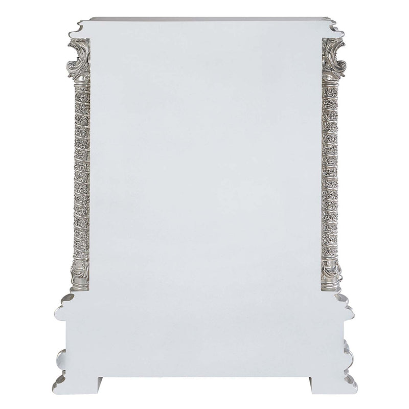 Valkyrie 5 Storage Drawers Chest, Antique Platinum Finish Acme