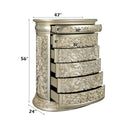 Sorina 6 Storage Drawers Chest, Antique Gold Finish Acme