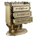 Bernadette 3 Storage Drawers Chest, Gold Finish Acme