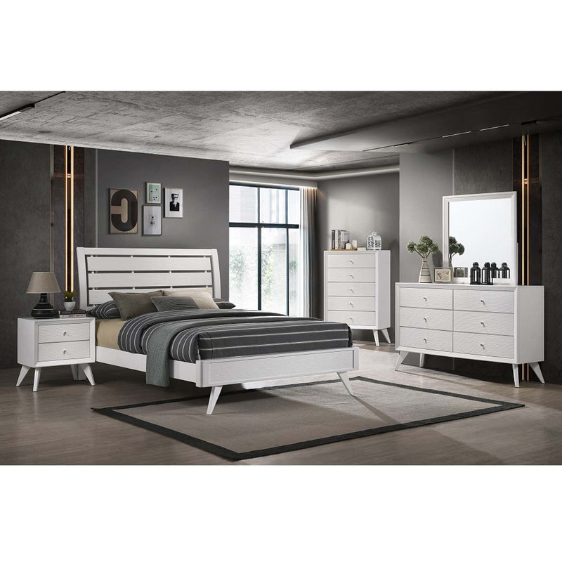 Cerys 5 Storage Drawers Chest, White Finish Acme