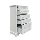 Flora 5 Storage Drawers Chest, White Finish Acme