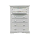 Flora 5 Storage Drawers Chest, White Finish Acme
