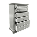 Flora 5 Storage Drawers Chest, Gray Finish Acme